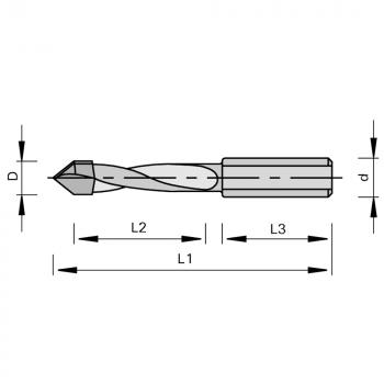 Stehle 182459  2021 Mosquito Durchgangs-Bohrer Zeichnung